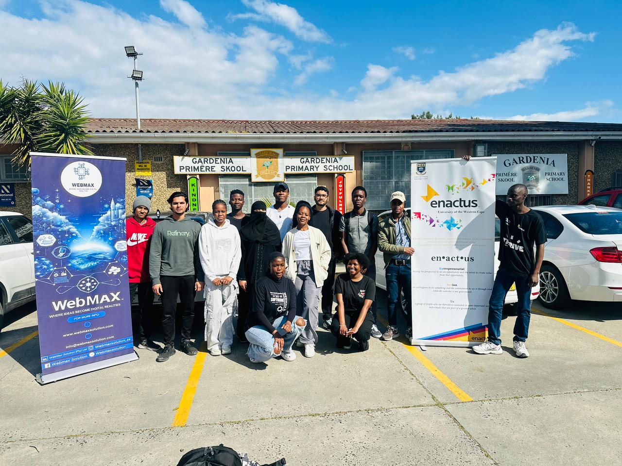 Team at the outreach event